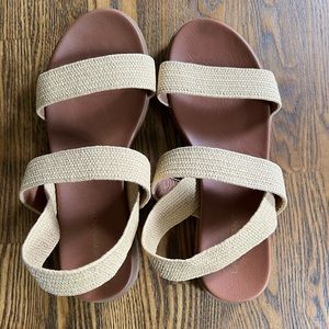 NWOT Lane Bryant Gold Sandals